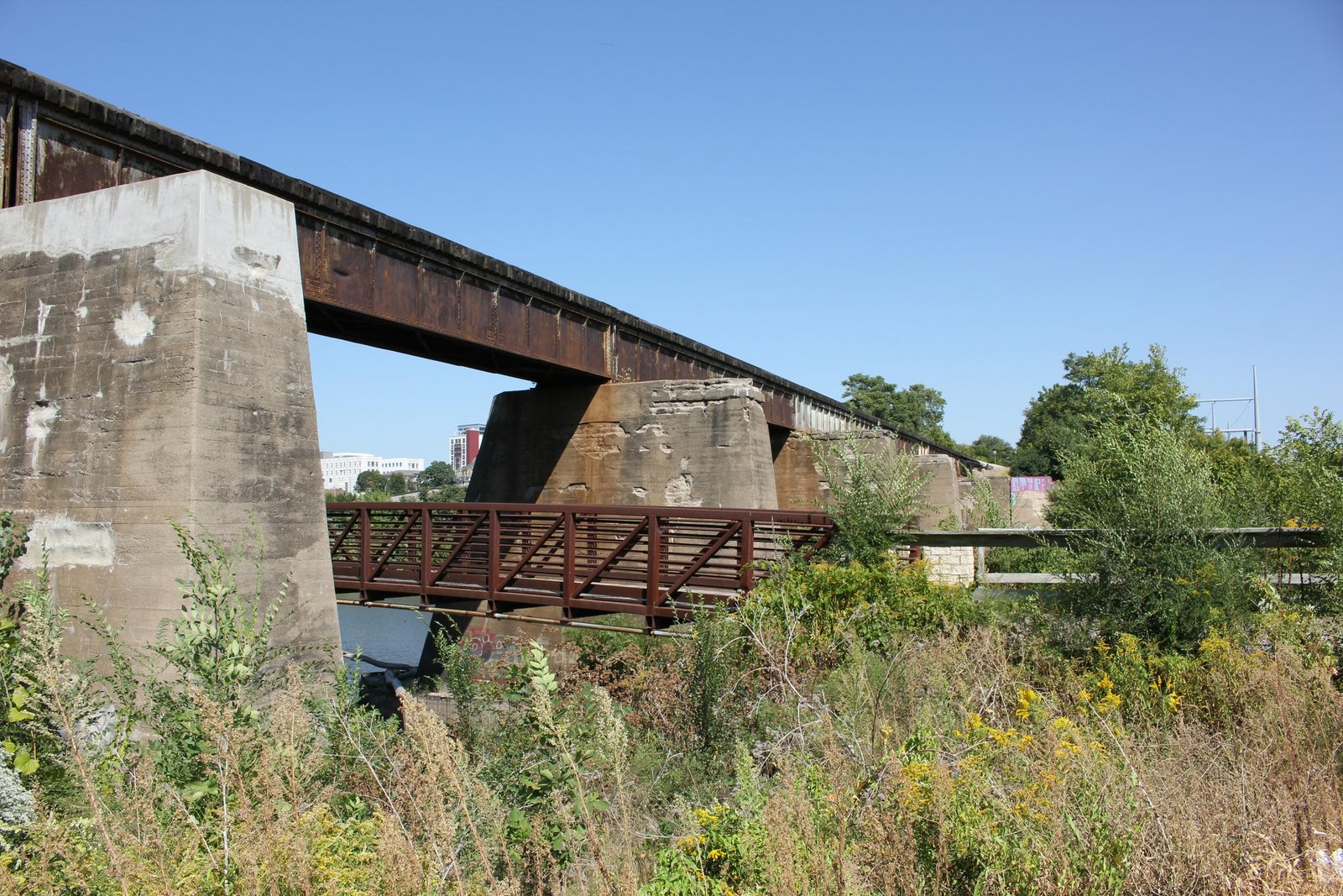 Looking east